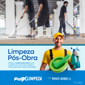 A limpeza pós-obra é uma etapa essencial para qualquer construção ou reforma. Após o término de uma obra, o ambiente fica repleto de resíduos como poeira, tinta, cimento e outros detritos que podem comprometer o conforto e a segurança de quem ocupará o espaço. Para garantir um ambiente limpo, seguro e pronto para uso, contar com uma empresa especializada como a PullX Limpeza faz toda a diferença.